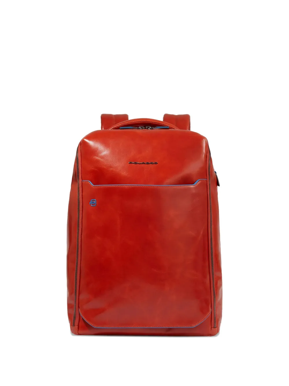 PIQUADRO leather laptop backpack | Red | Image 1