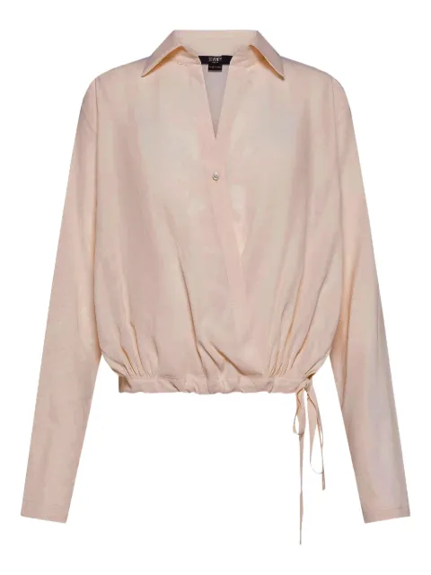 Seventy blusa con cordón en el dobladillo