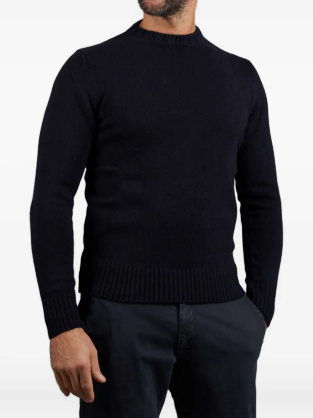 Sonrisa Pullover mit rundem Ausschnitt | Schwarz | Image 1