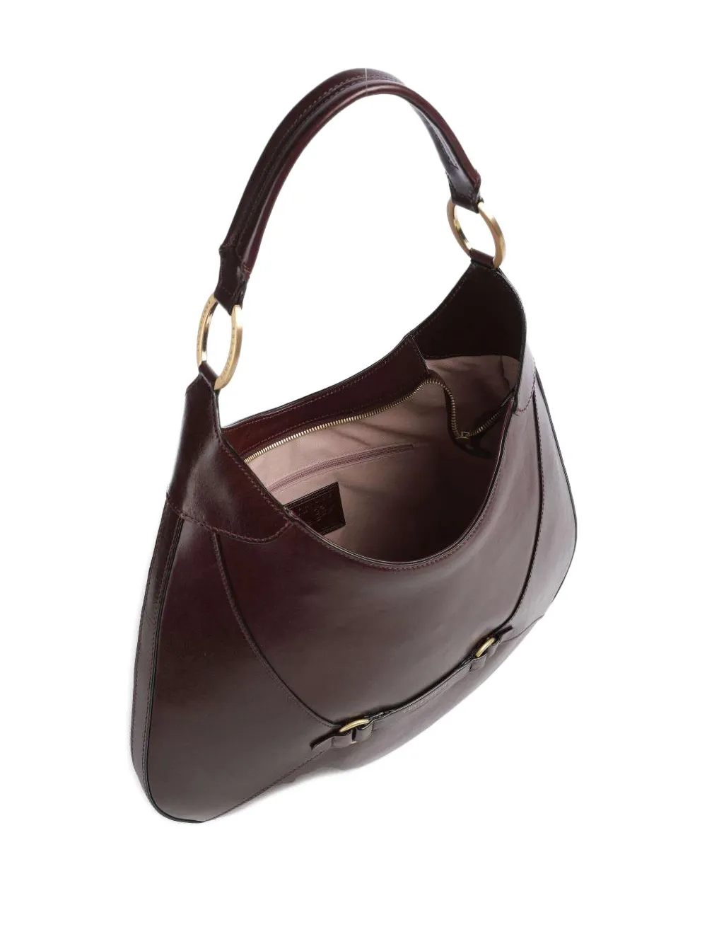 The Bridge Large Isabella Ring-detail Shoulder Bag In Blue