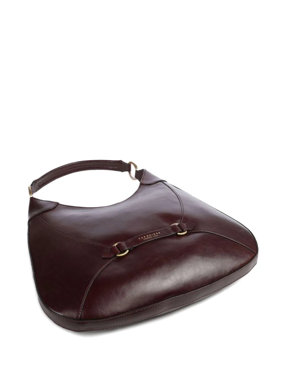 The Bridge Large Isabella Ring-detail Shoulder Bag In Blue