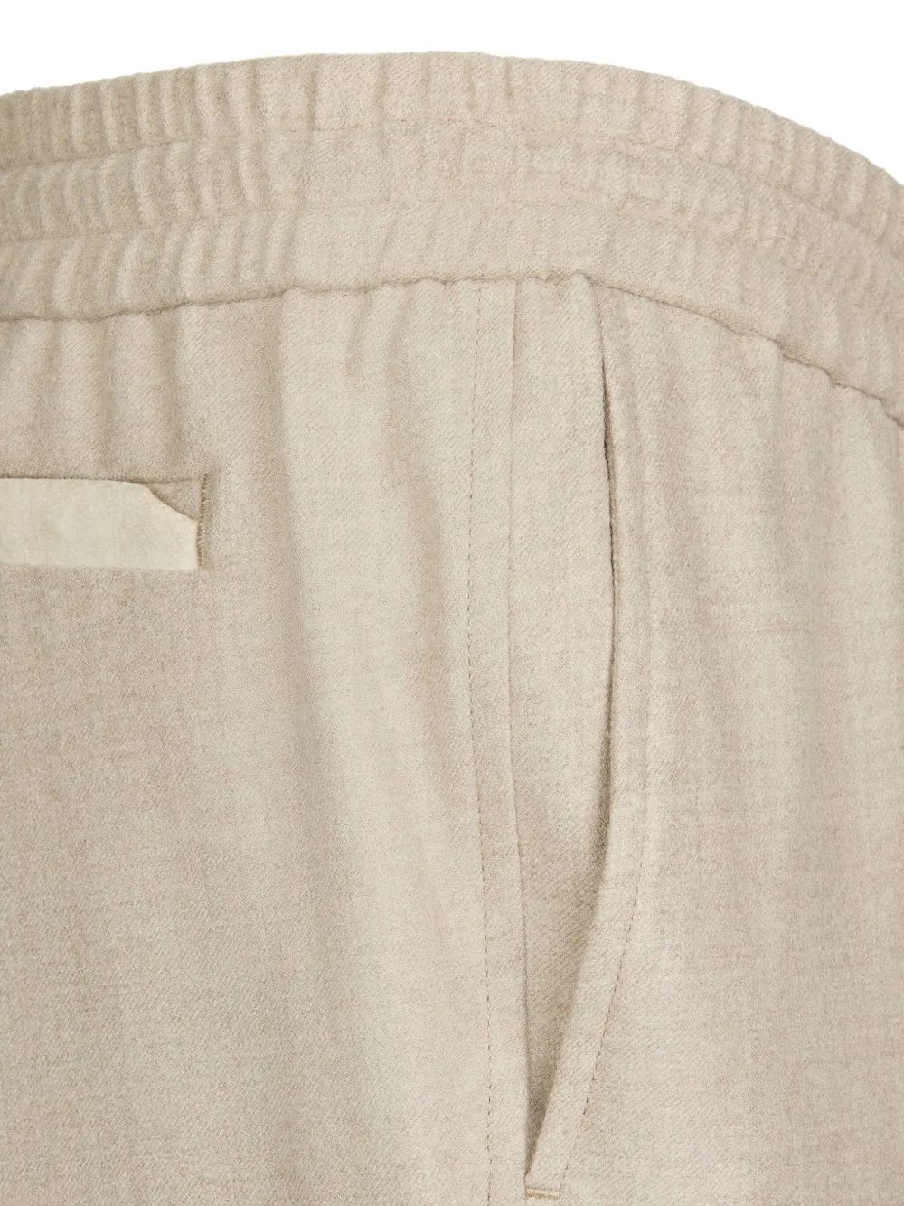 Sease Elasticated-waist Wool Trousers In Neutral