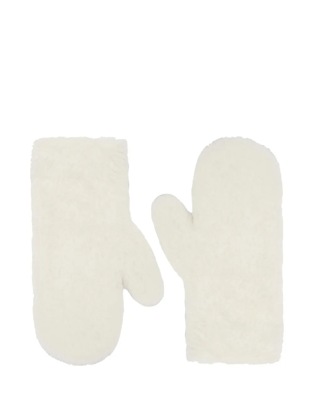Max Mara Ombrato Gloves White In White