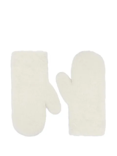 Max Mara faux-fur mittens