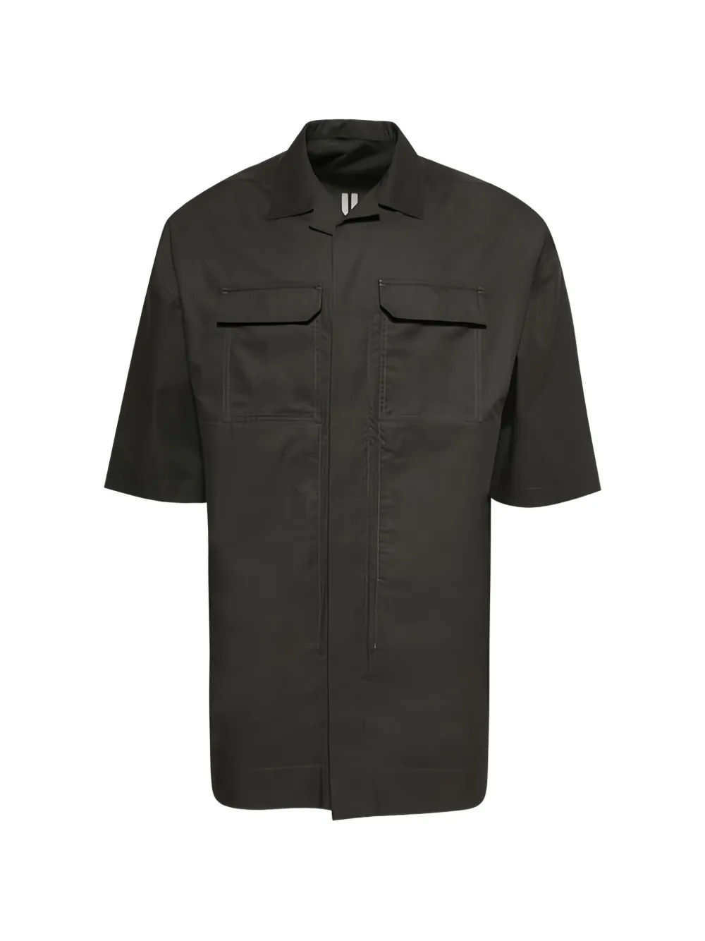 Rick Owens flap-pocket short-sleeve shirt - Verde