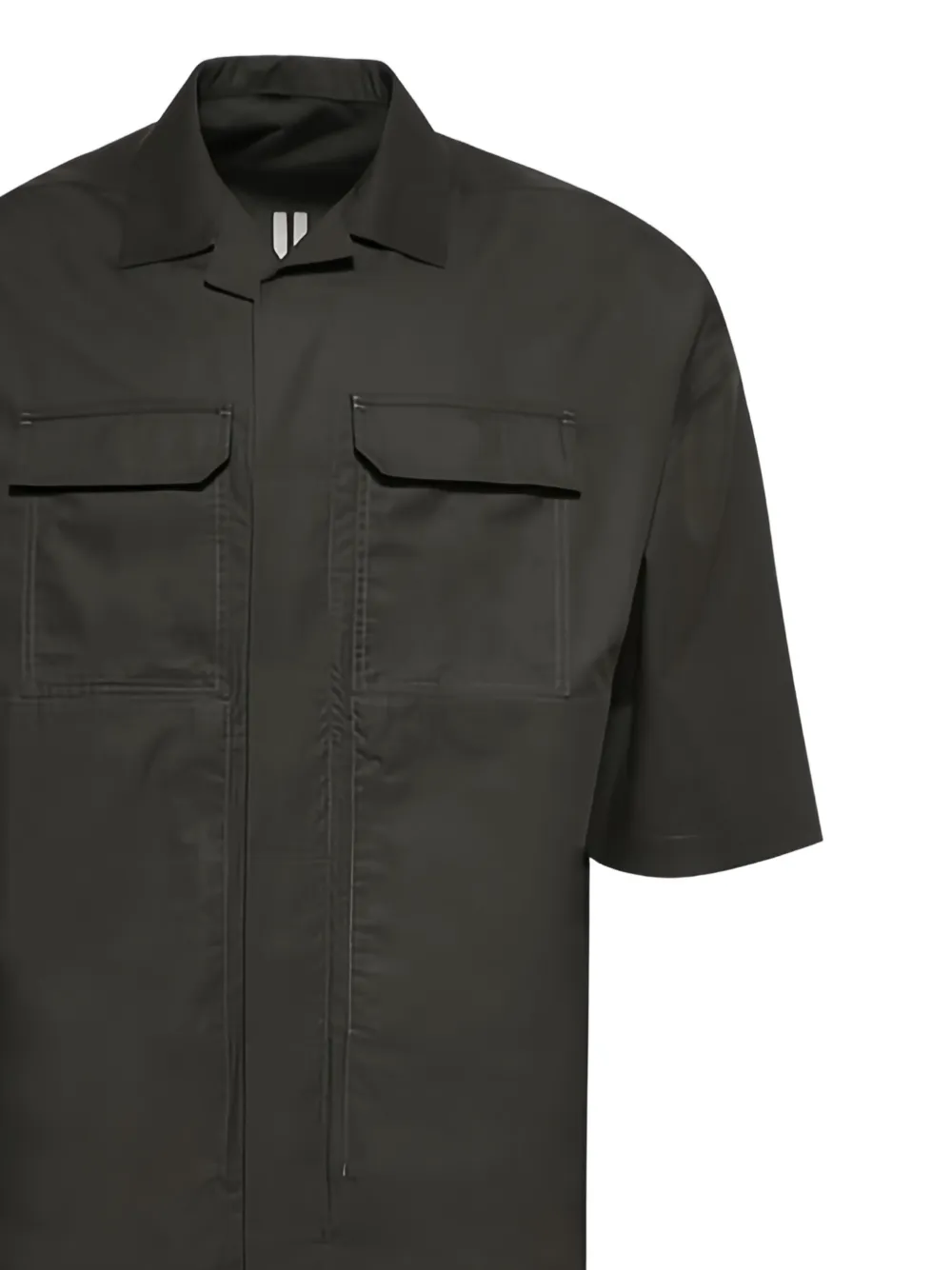 Rick Owens Overhemd met klepzak Groen
