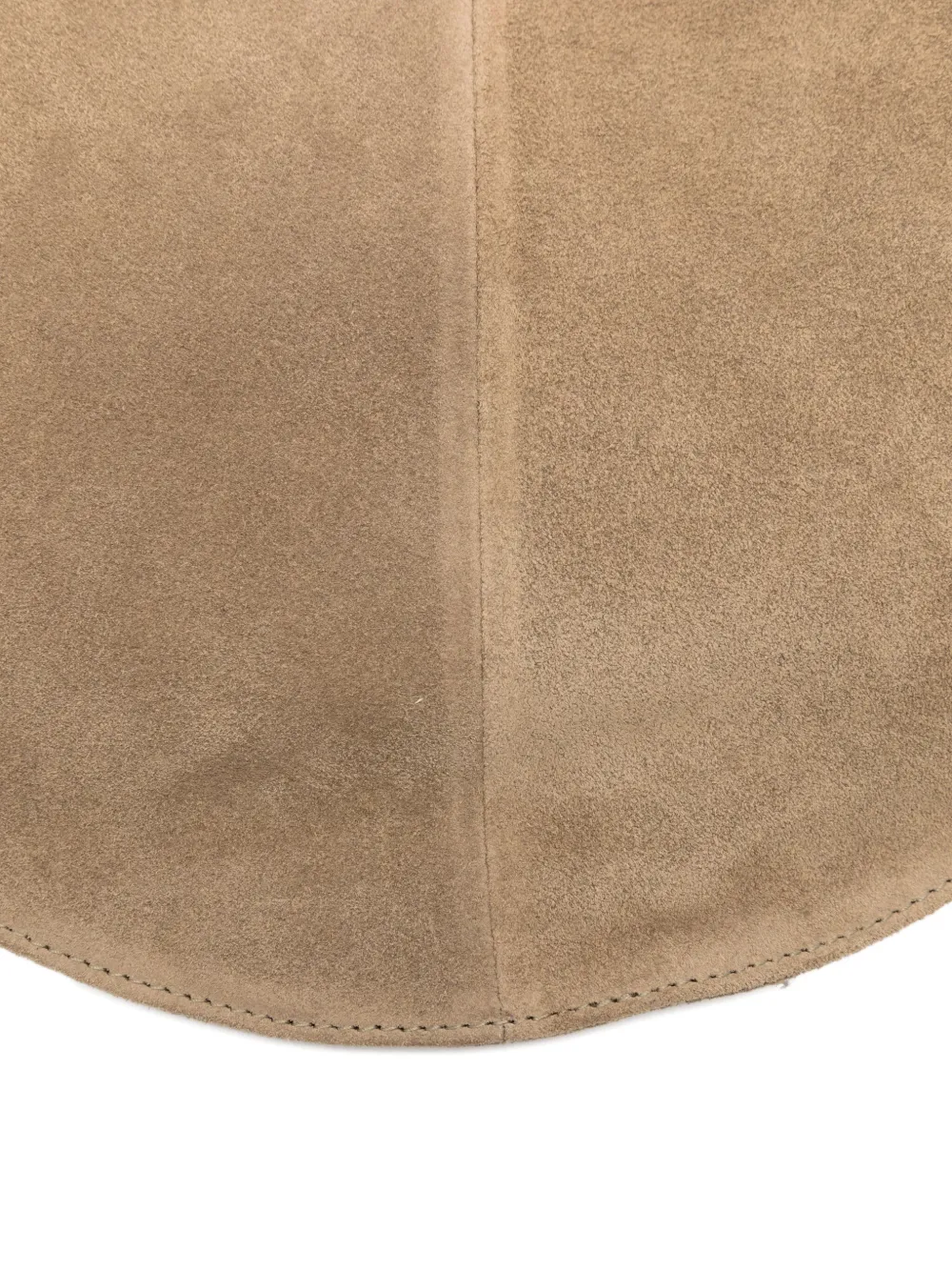Maeden Market Tote Suede Leather Beige In Neutral