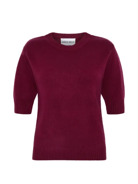 Emerson Renaldi short-sleeve ribbed-trim sweater