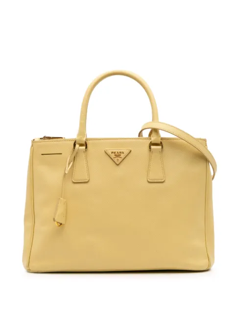 Prada Pre-Owned 2021-2025 Medium Saffiano Lux Galleria Double Zip satchel