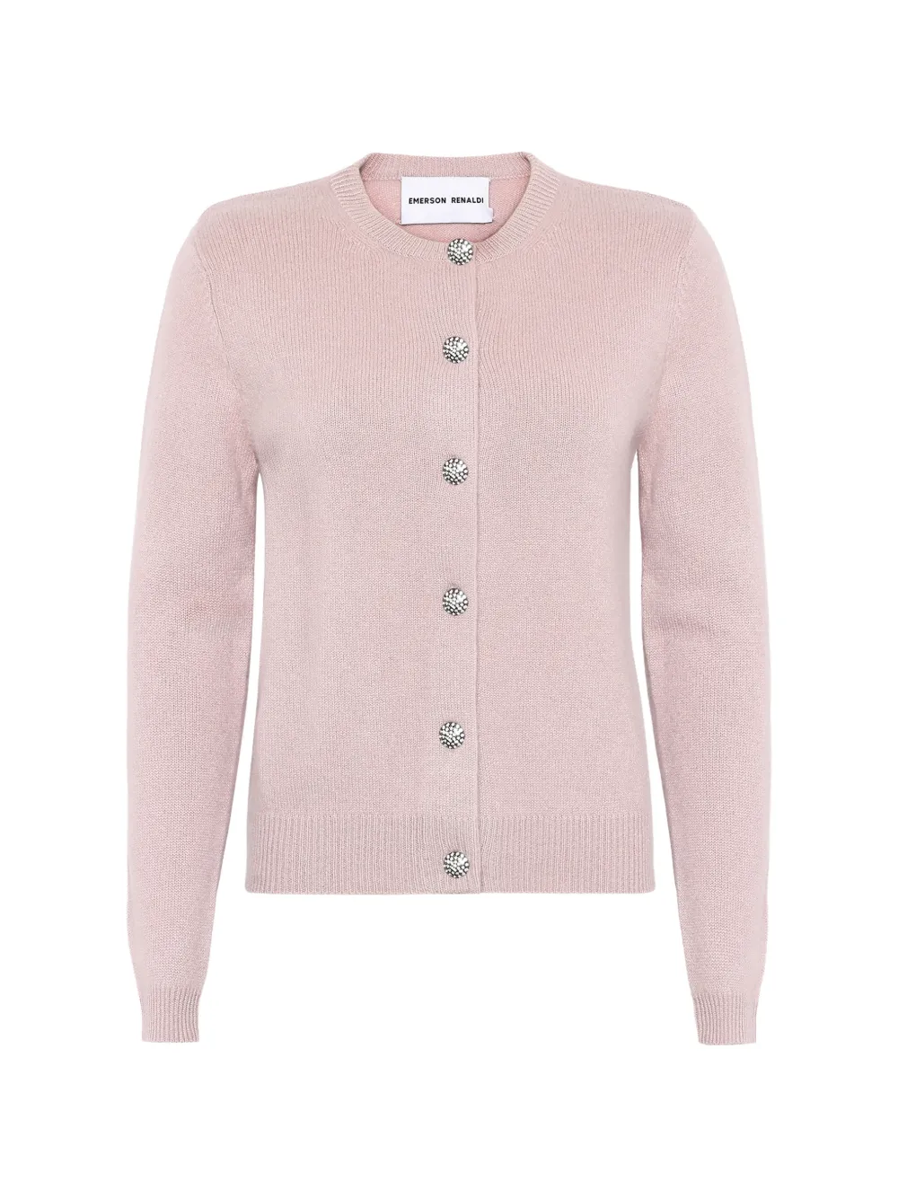 Emerson Renaldi crystal-embellished button-front cardigan - Rosa