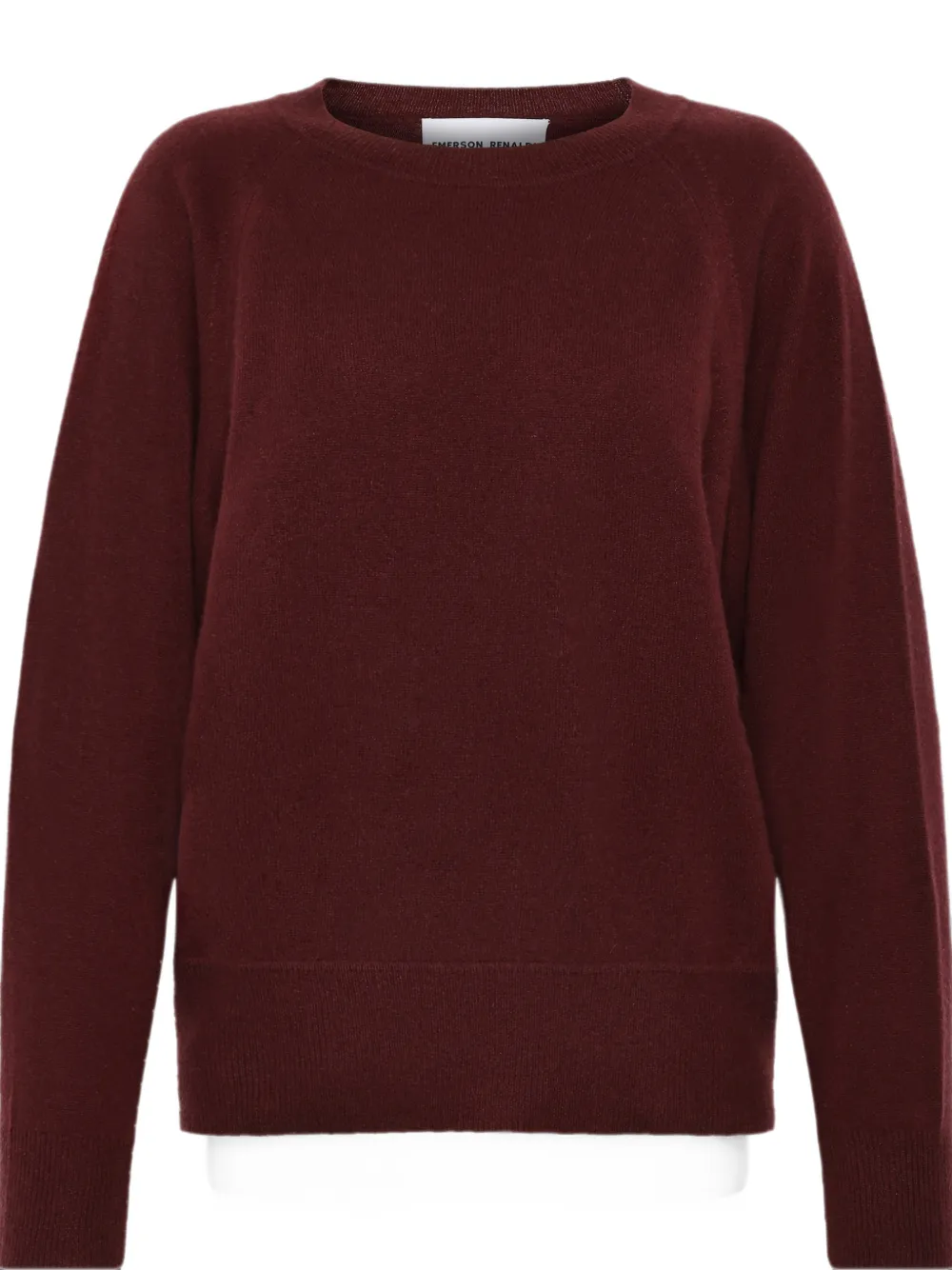 Emerson Renaldi Trui met raglan mouwen en geribbelde afwerking Rood