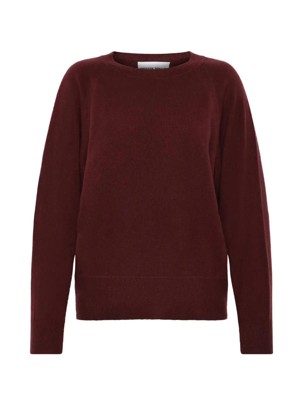 Emerson Renaldi raglan-sleeve ribbed-trim sweater - Rosso