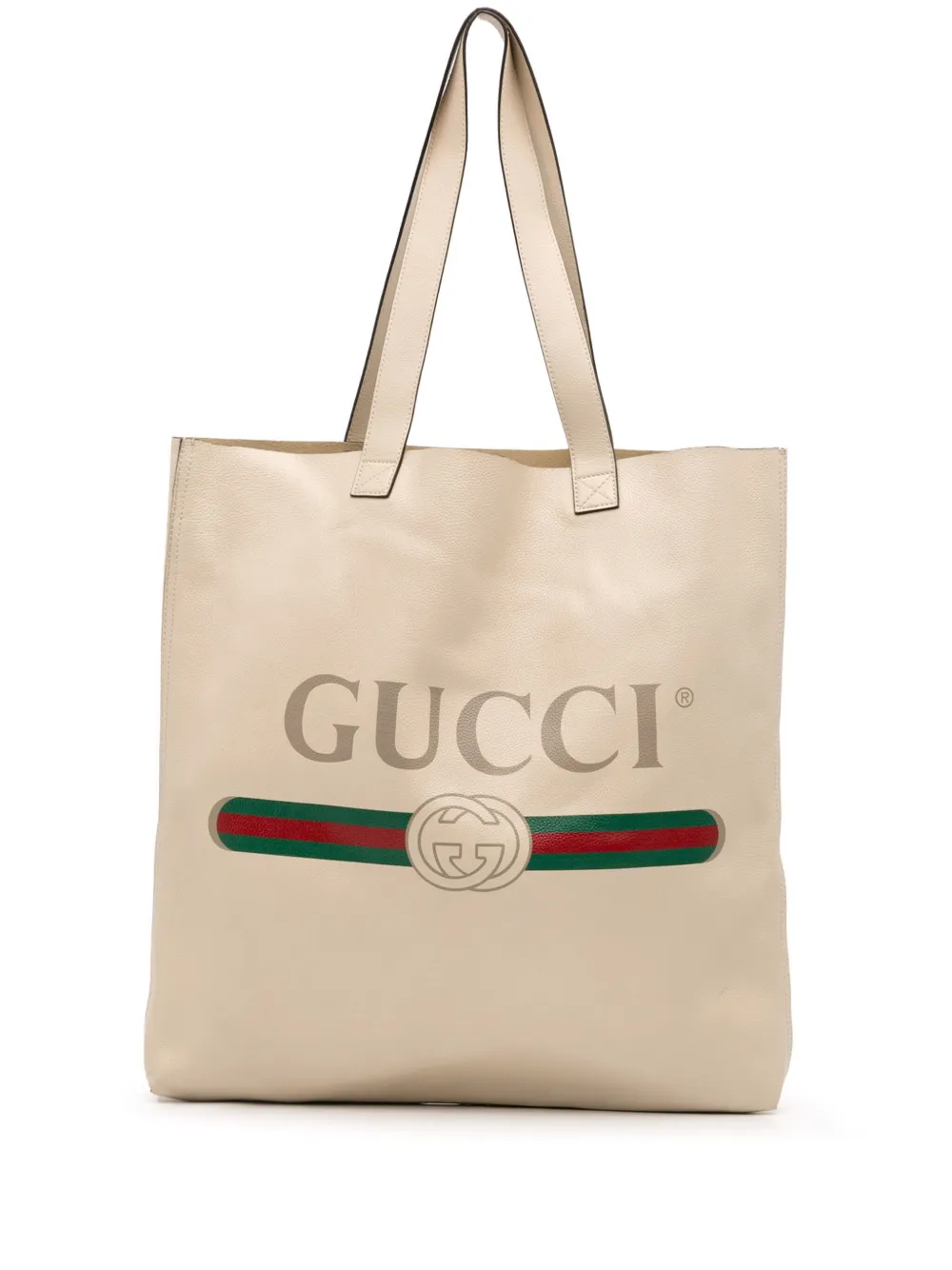 Gucci Pre-Owned 2016-2025 レザー ロゴ ハンドバッグ - ブラウン Gucci Pre-Owned 2016-2025 レザー ロゴ ハンドバッグ - ブラウン