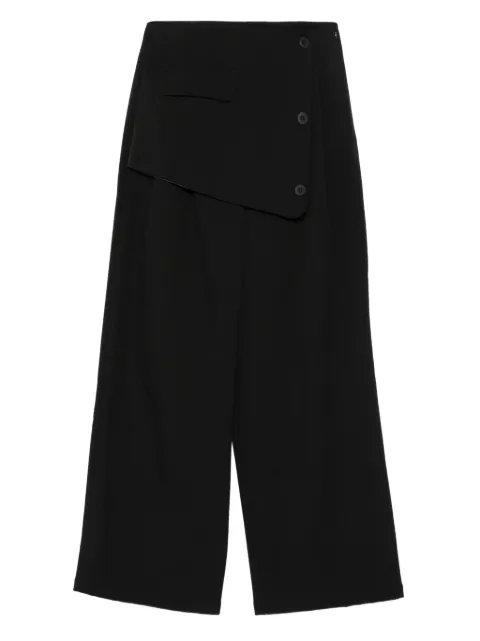 Eleh button-embellishment trousers