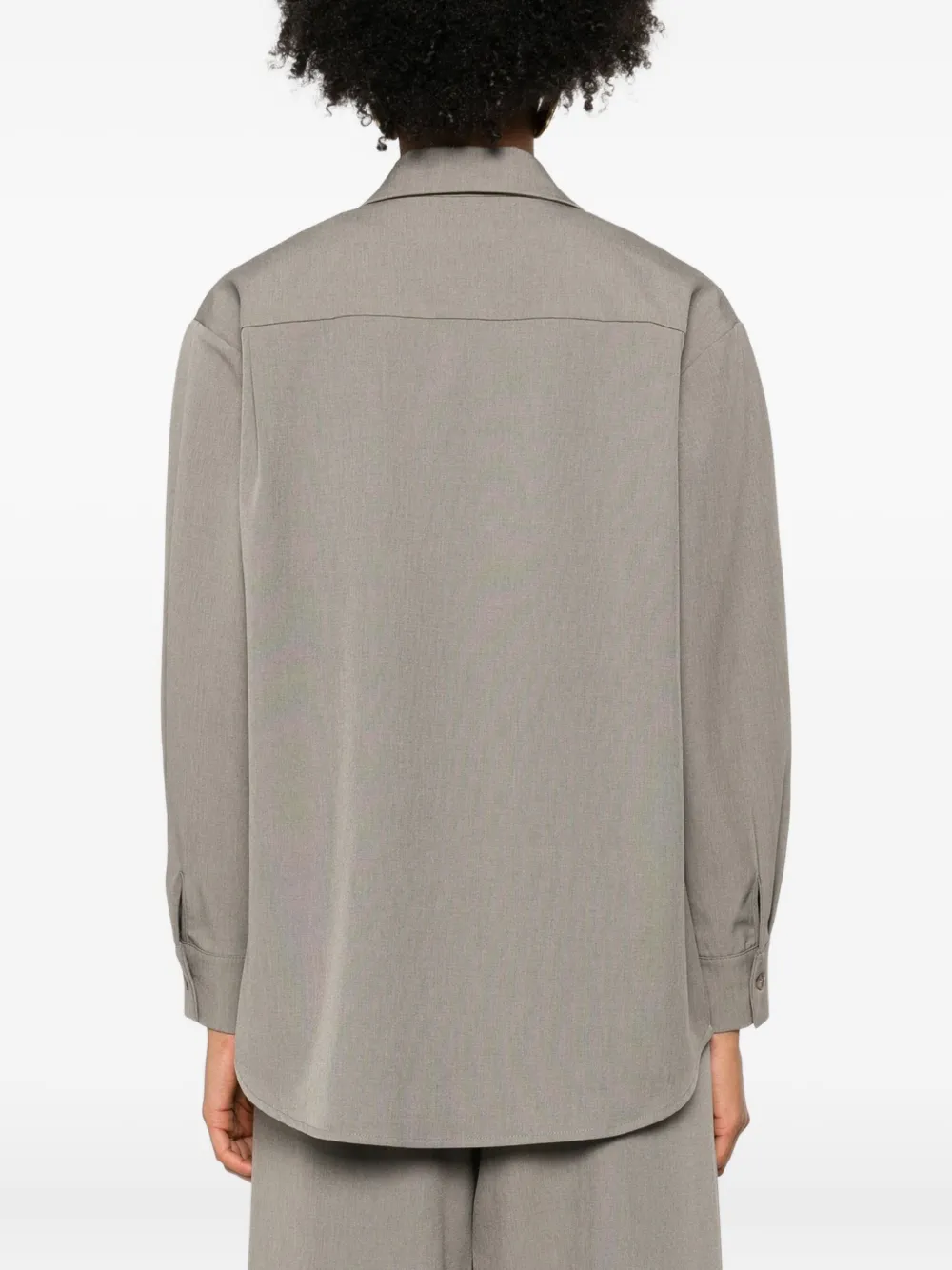 Eleh Button-down Cotton Shirt In Burgundy