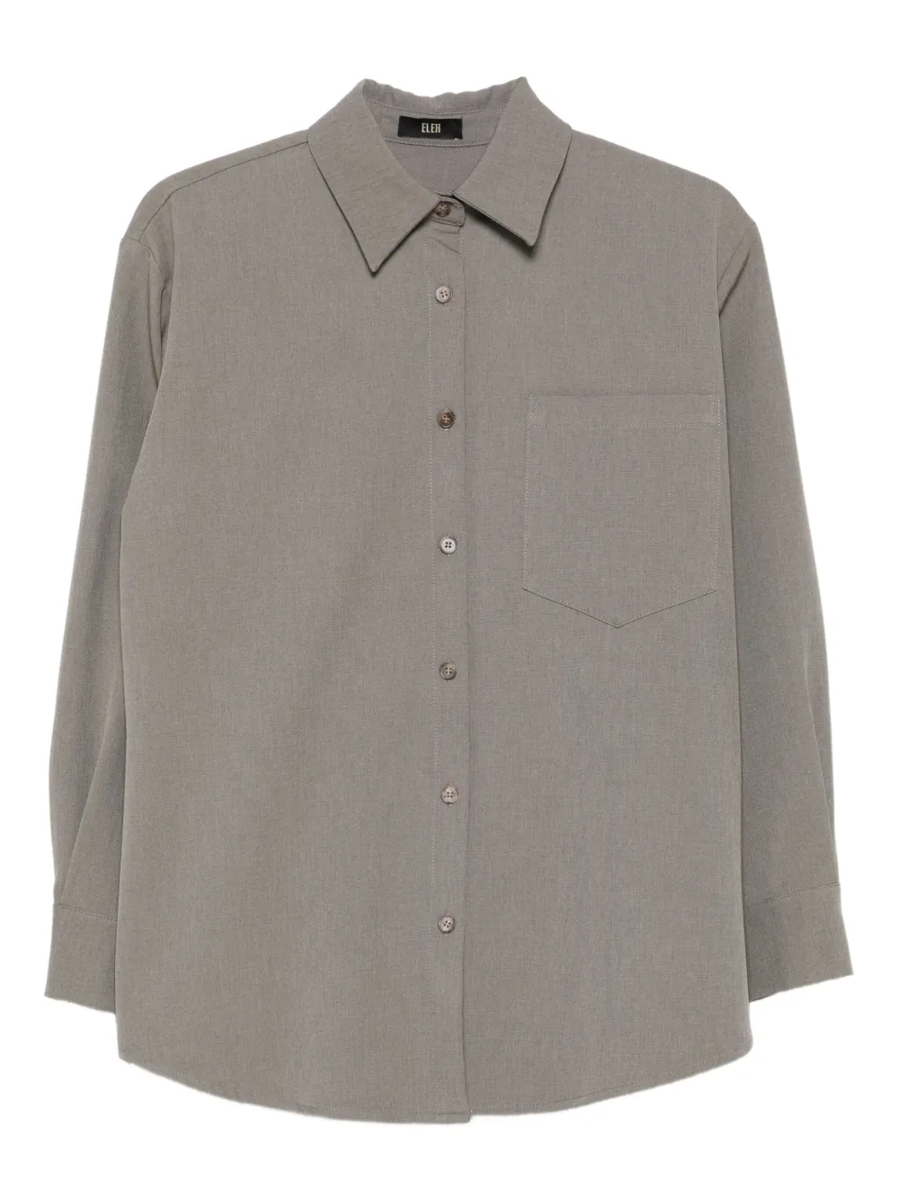 Eleh button-down cotton shirt | Grey | Image 1