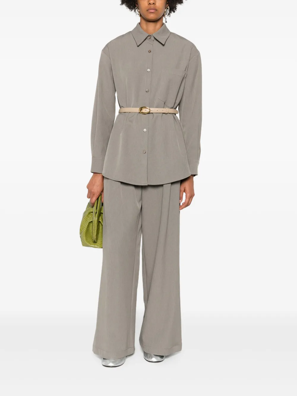 Eleh Button-down blouse - Grijs