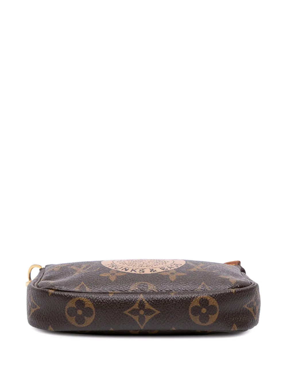 Pre-owned Louis Vuitton 2007 Monogram Trunks And Bags Mini Pochette Accessoires Handbag In Brown