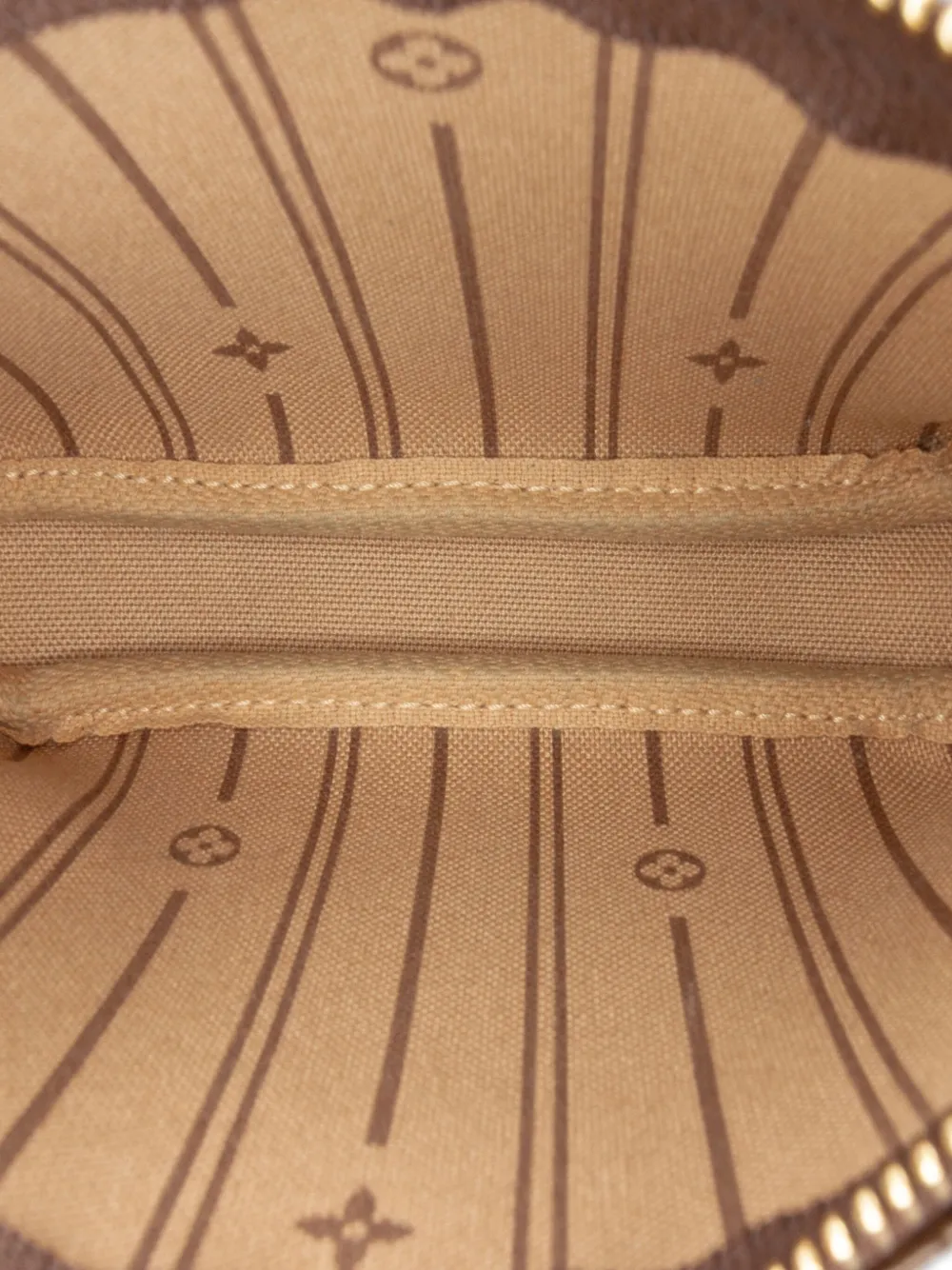 Pre-owned Louis Vuitton 2007 Monogram Trunks And Bags Mini Pochette Accessoires Handbag In Brown
