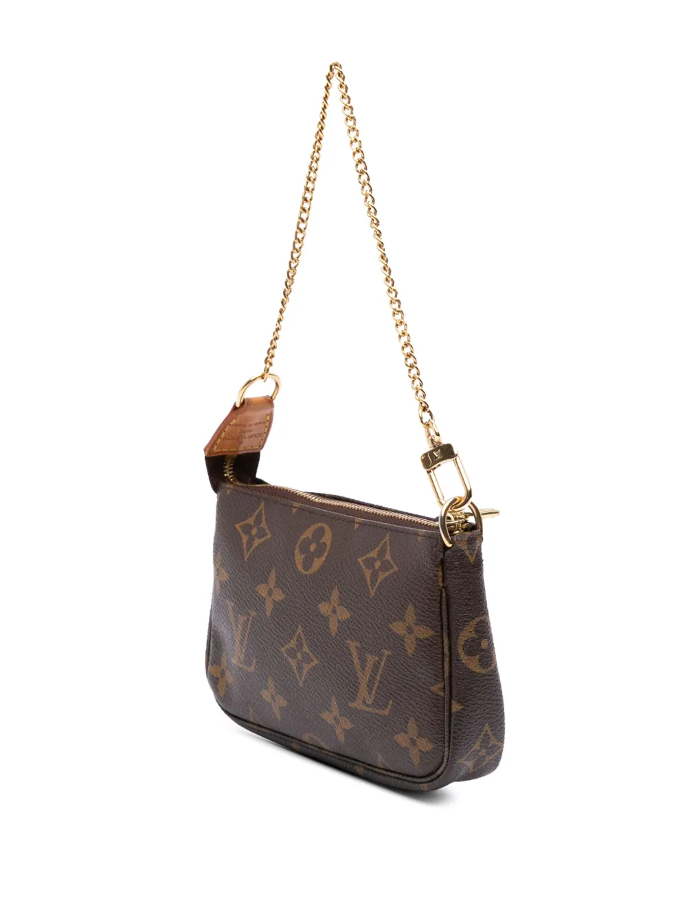 Pre-owned Louis Vuitton 2007 Monogram Trunks And Bags Mini Pochette Accessoires Handbag In Brown