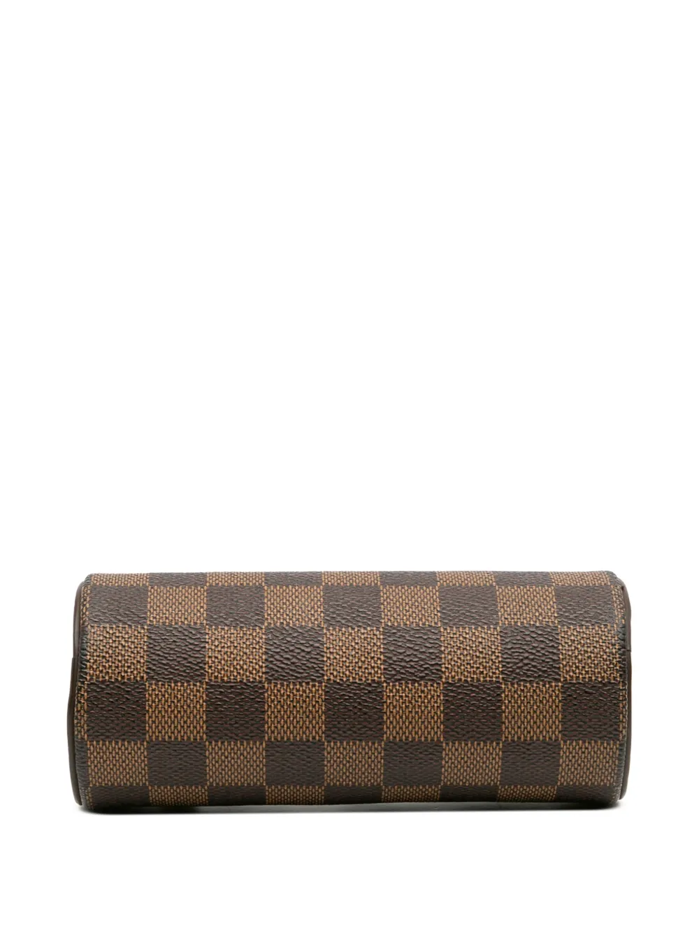 Pre-owned Louis Vuitton 2006-2017 Damier Ebene Papillon Pochette Handbag In Brown