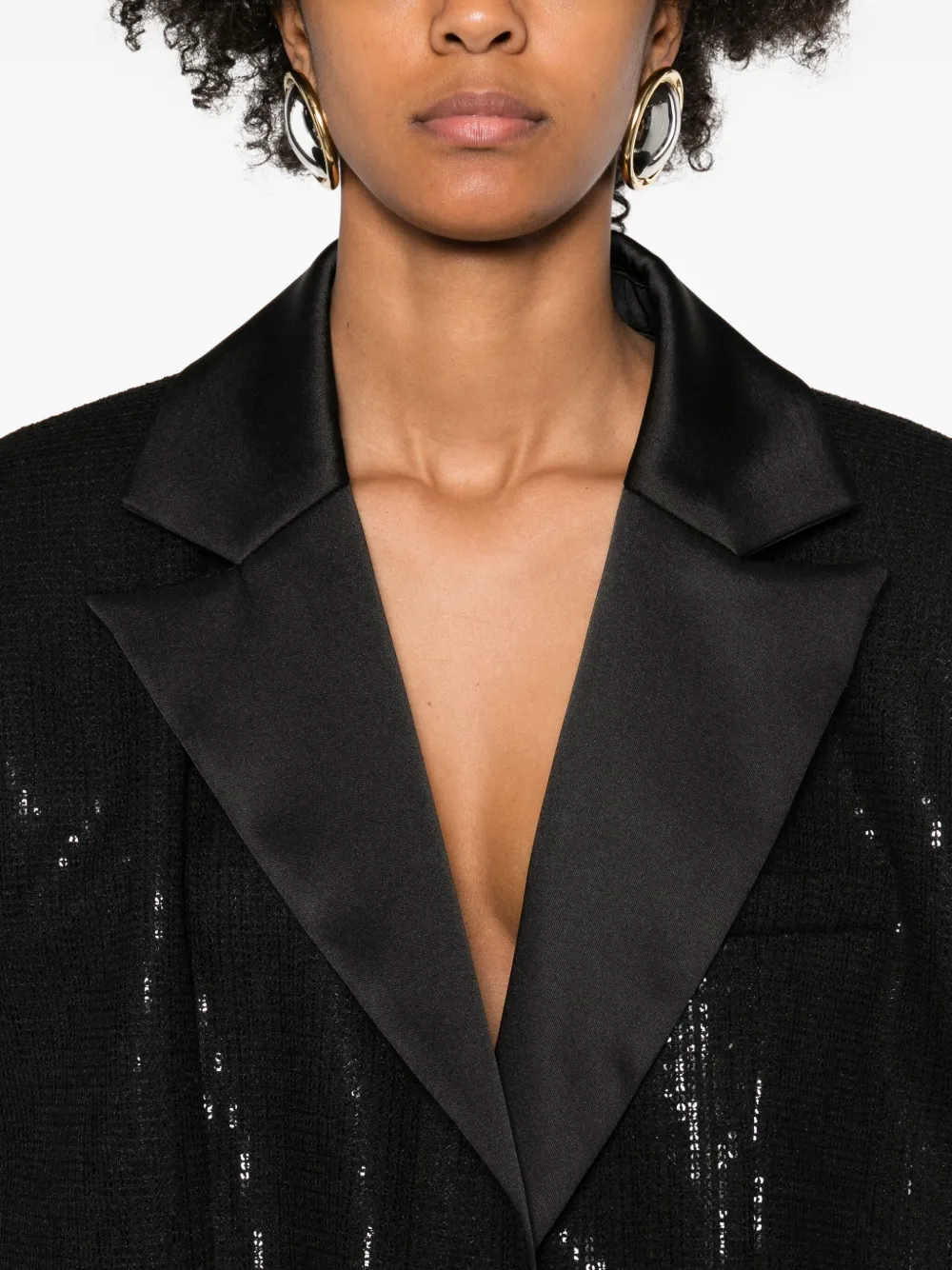 Eleh Sequin-embellished Jacket In Black