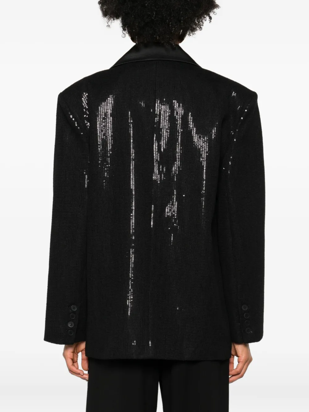 Eleh Sequin-embellished Jacket In Black