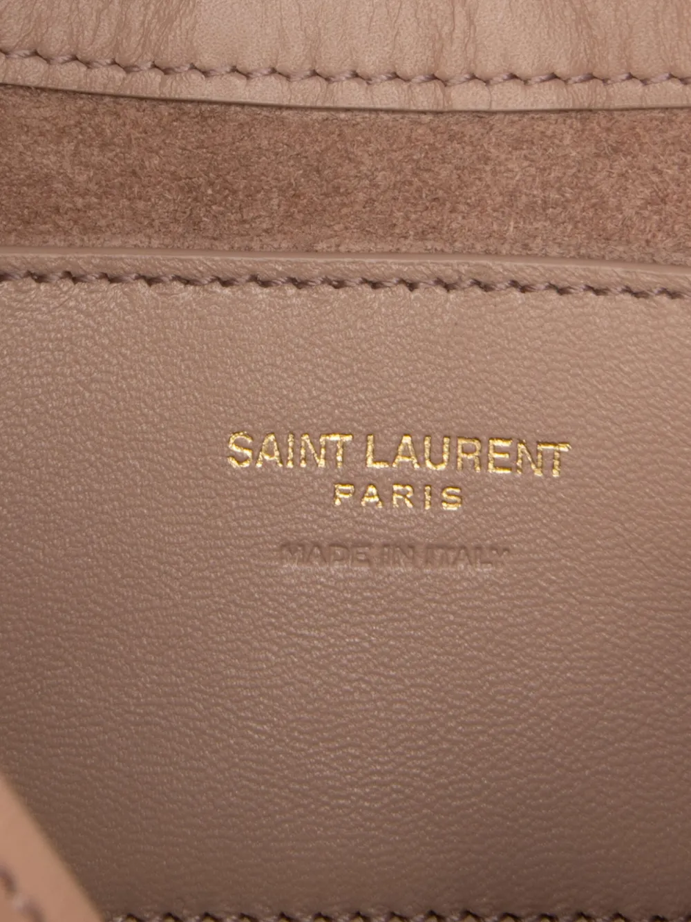 Pre-owned Saint Laurent 2022 Mini Calfskin Le 5 A 7 Shoulder Bag In Brown