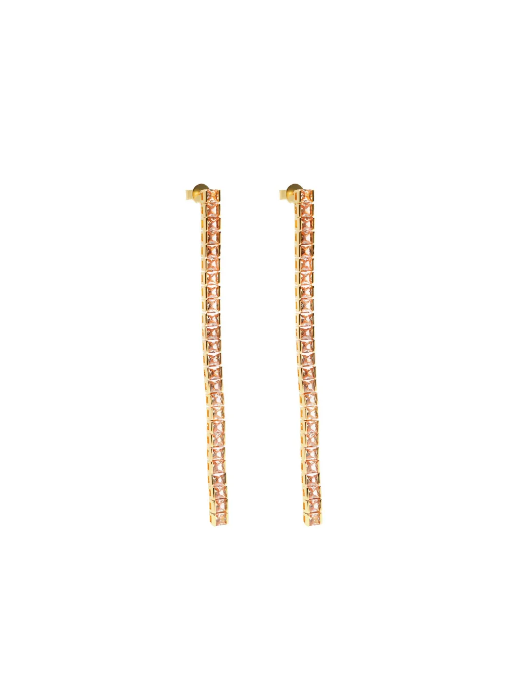 Izabel Display tennis-style earrings - Goud