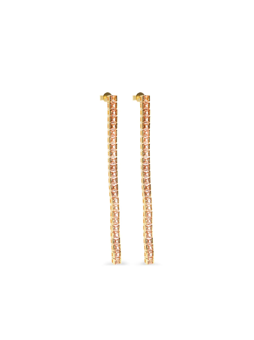 Izabel Display tennis-style earrings | Gold | Image 1