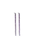 Izabel Display Tennis square earrings - Silver
