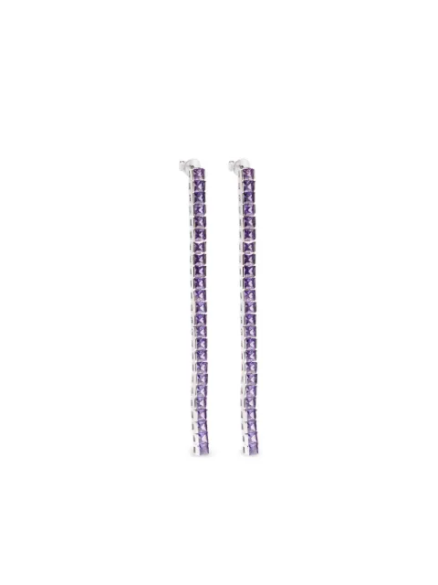 Izabel Display Tennis square earrings