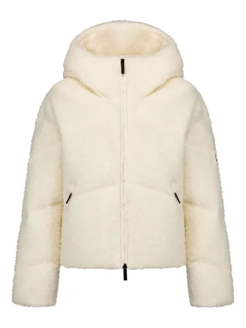 AFTER LABEL hooded woll quilted jacket