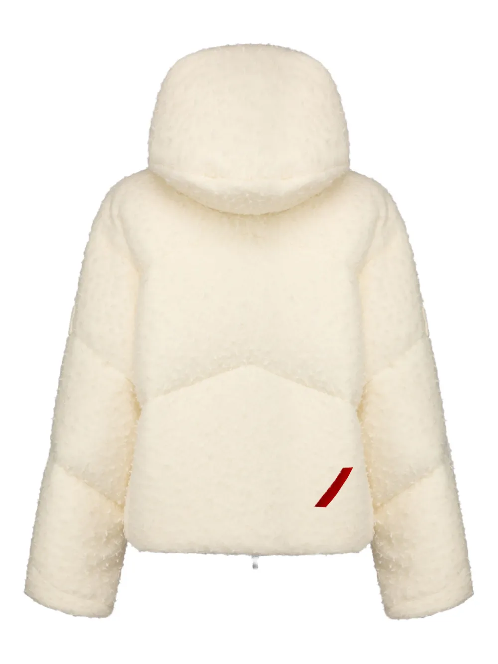 After Label Hooded Woll Quilted Jacket In Multi