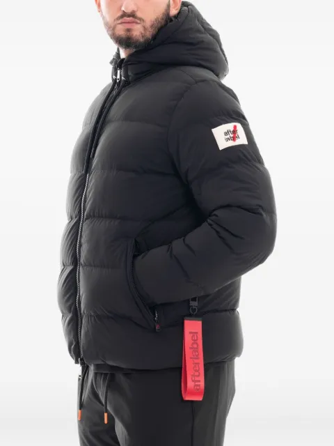 AFTER LABEL hooded puffer jacket