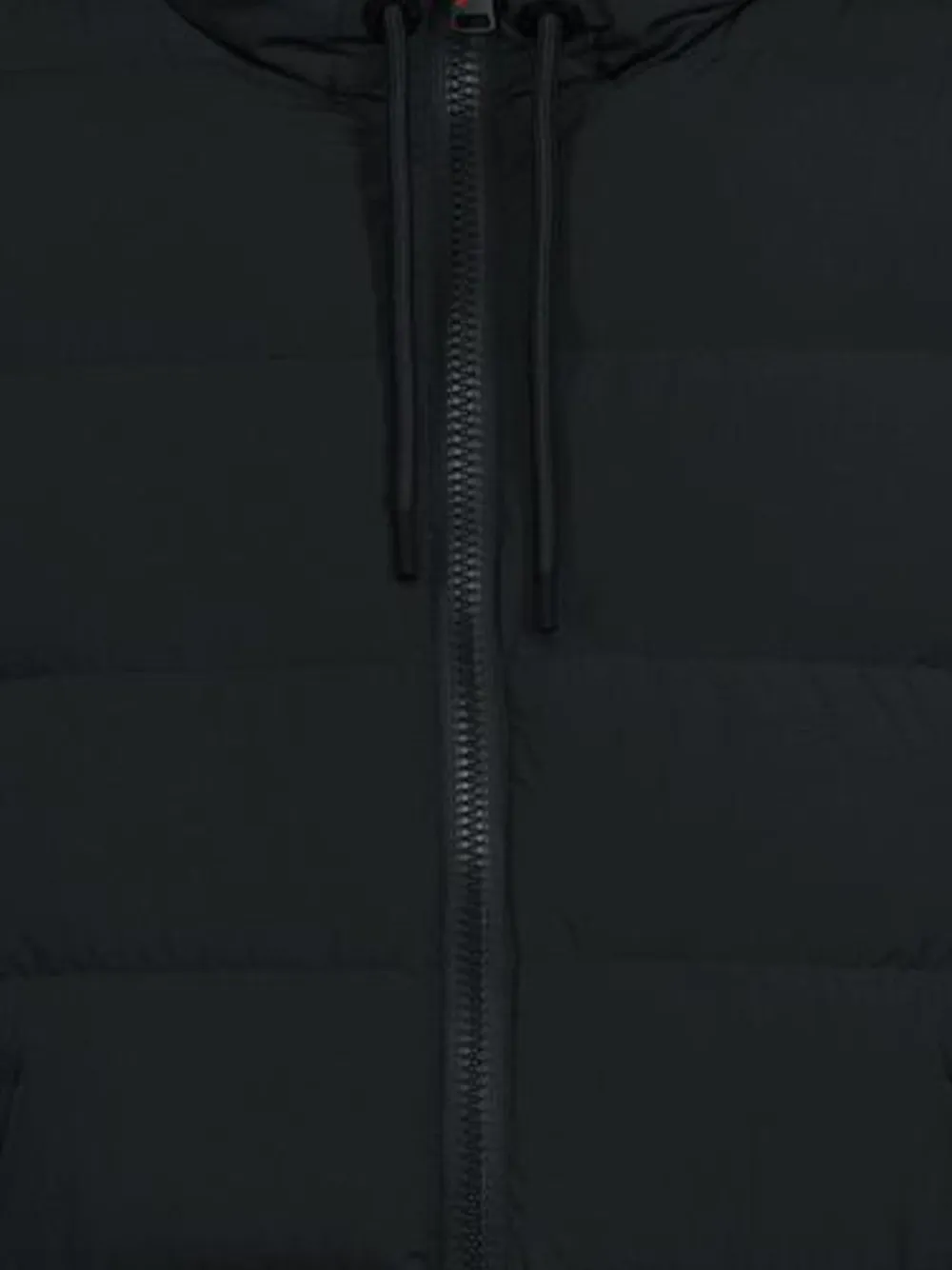 After Label Hooded Puffer Jacket In Black