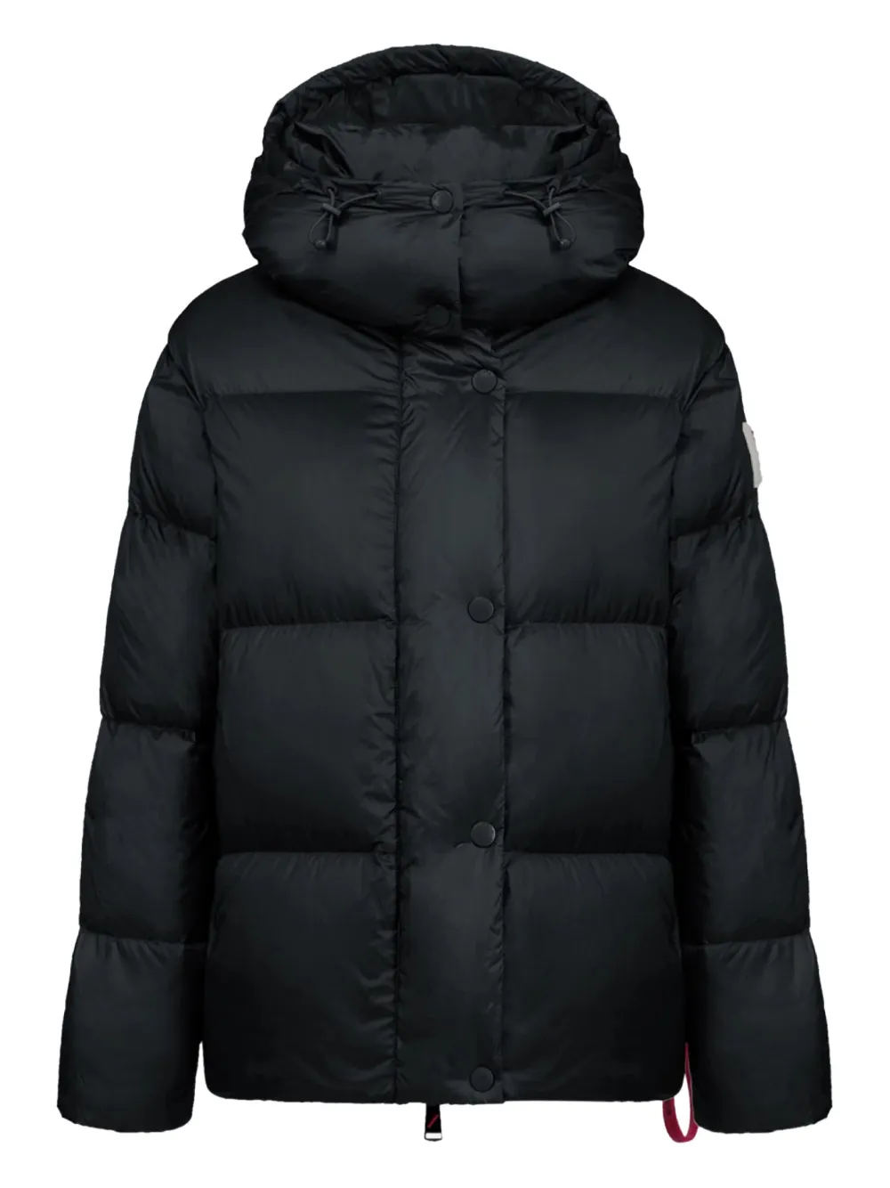 After Label Hooded-neck Quilted Jacket In Black