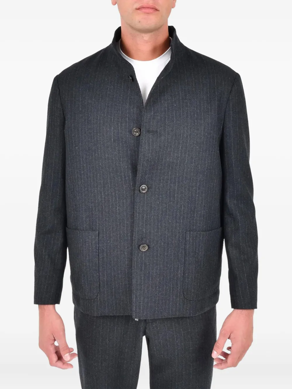 Boglioli veste K à fines rayures | gris | Image 1