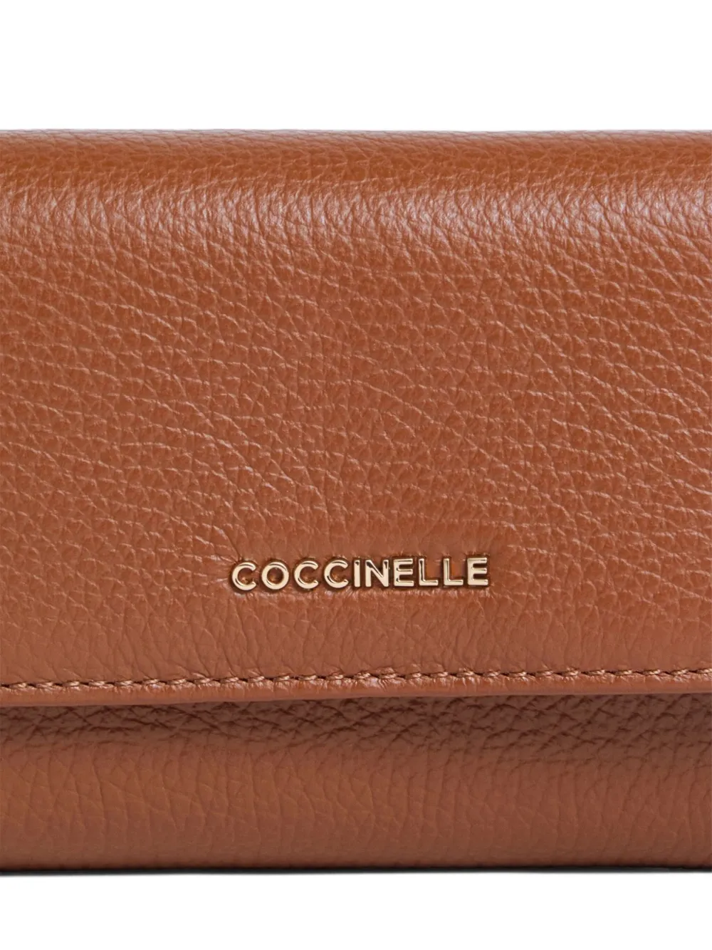 Coccinelle Metallic Soft Accessories In Brown