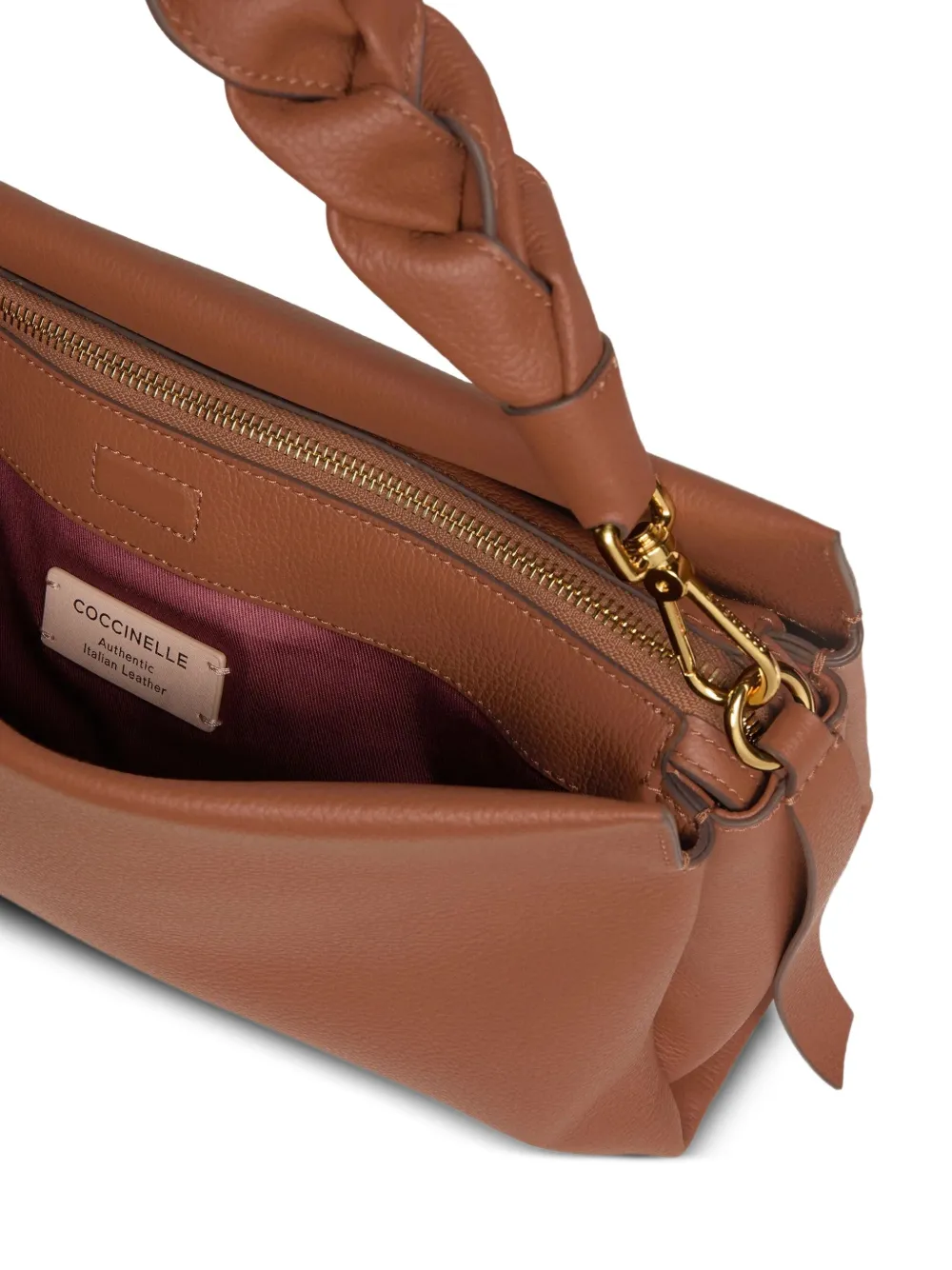 Coccinelle Boheme leren shopper Bruin