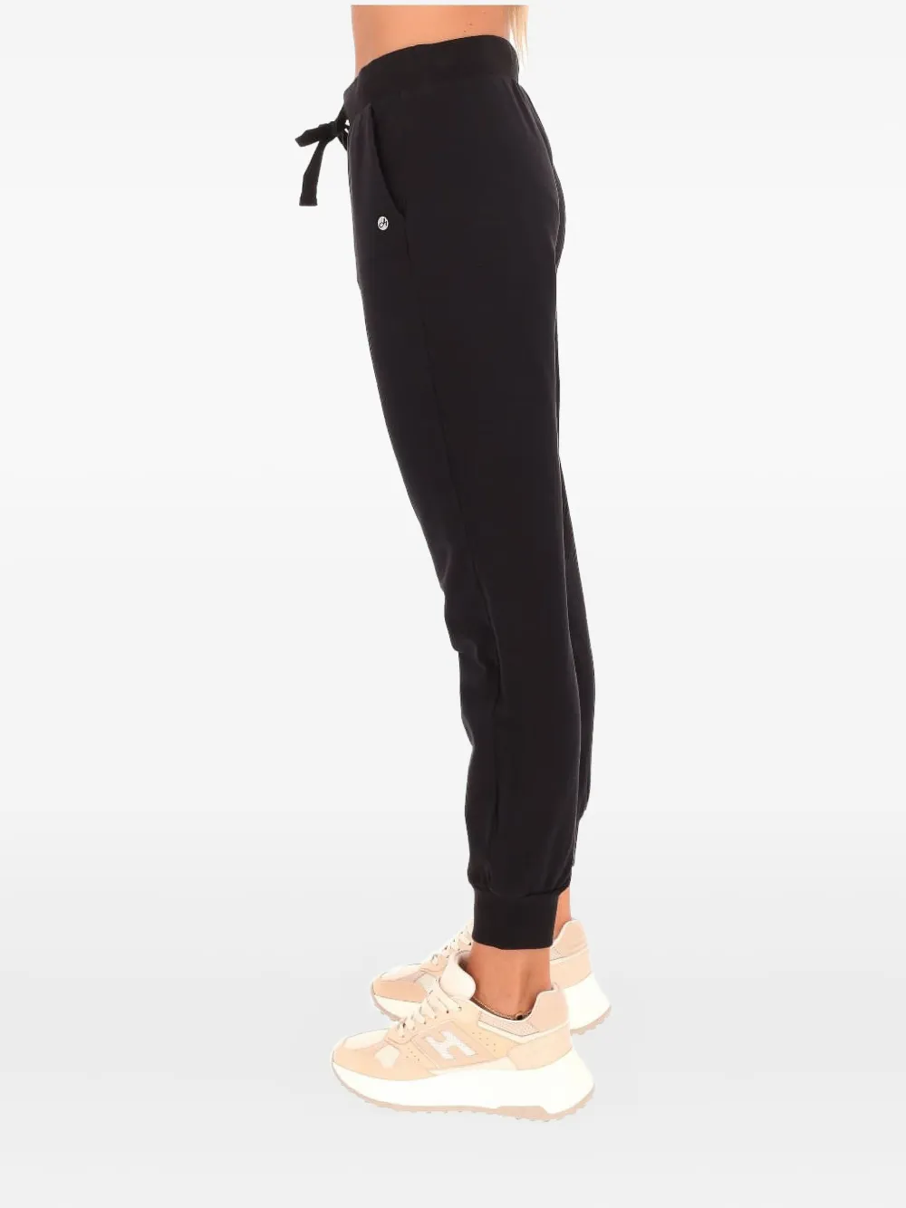 Deha Drawstring-waist Track Pants In Black