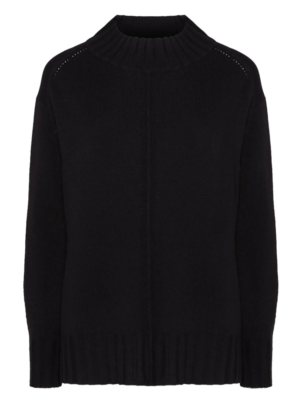 ELENA MIRO` high neck knitwear - Nero