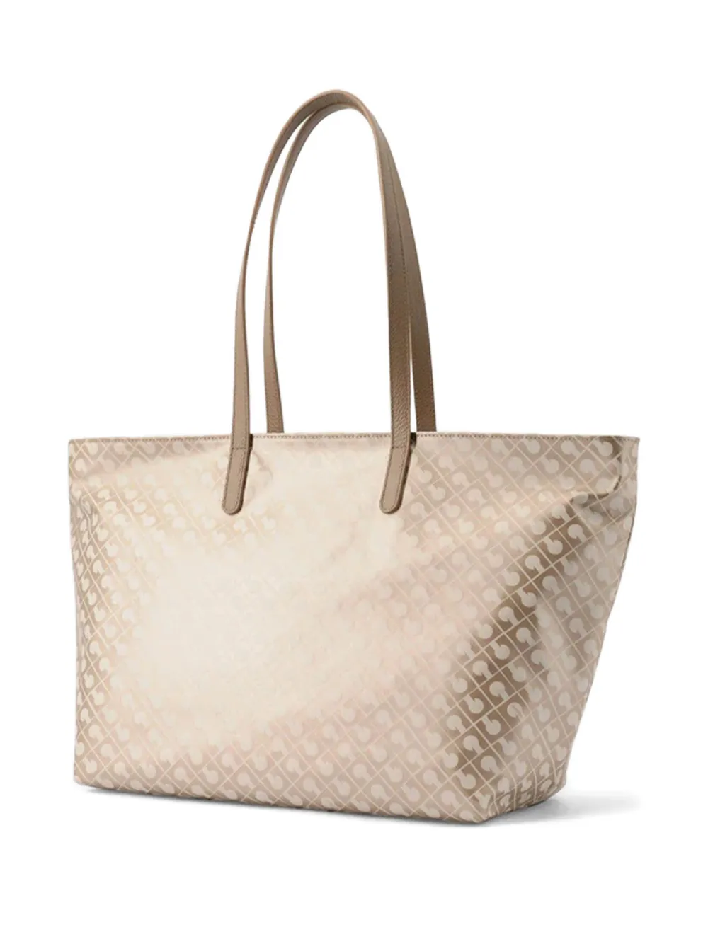 Gherardini Large Monogram-pattern Tote Bag In Neutral
