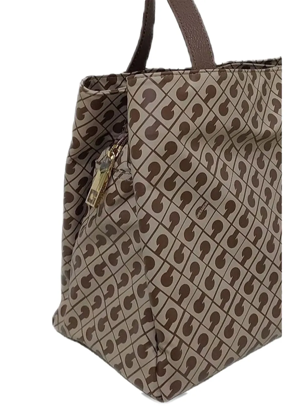 Gherardini Pattern Tote Bag In Gray
