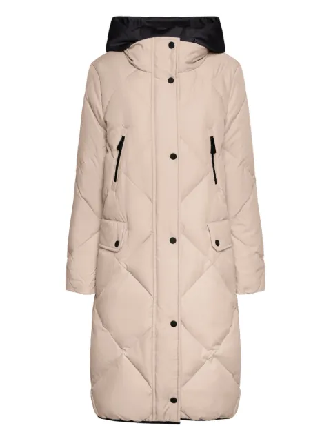 ELENA MIRO` quilted hooded jacket