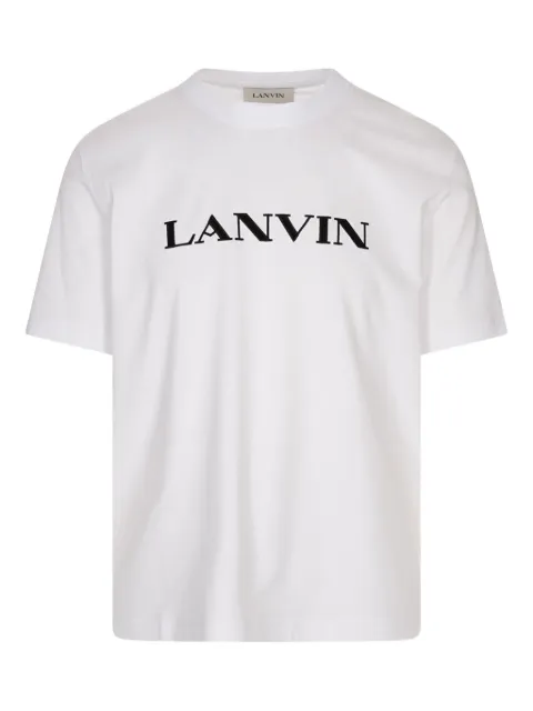Lanvin logo-embroidered cotton T-shirt