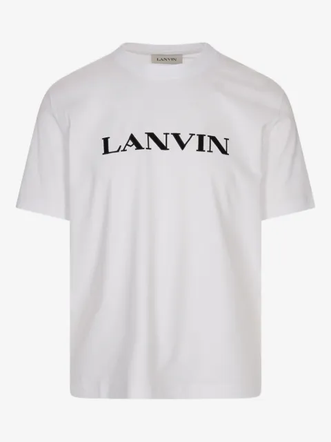 Lanvin playera de algodón con logo bordado