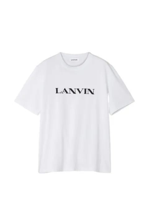 Lanvin logo-embroidered cotton T-shirt