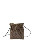 Gherardini small drawstring-detail crossbody bag - Brown