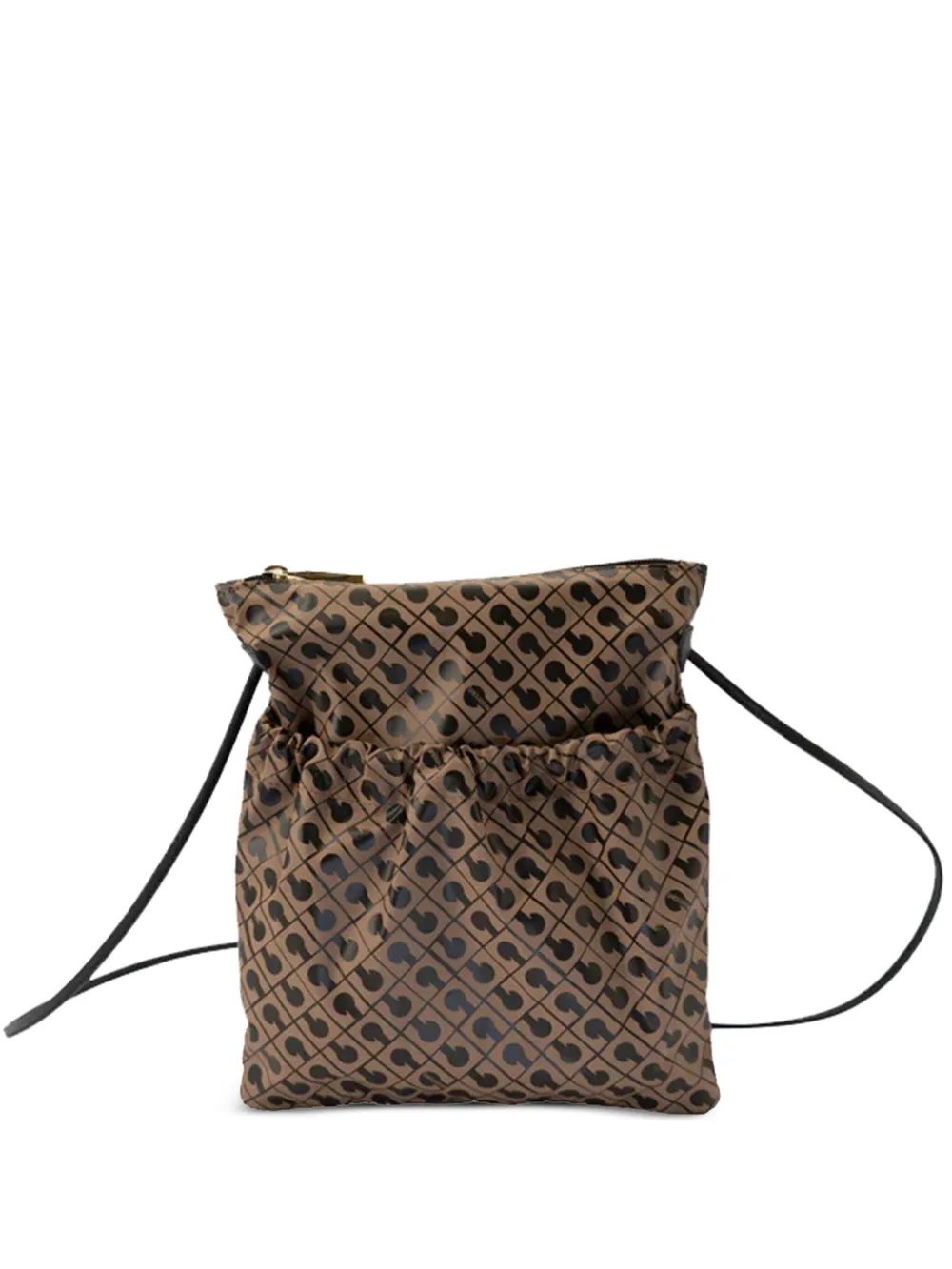 Gherardini small drawstring-detail crossbody bag - Braun